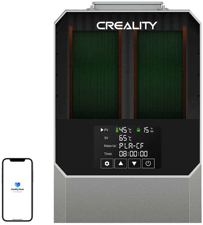 3D plastiko džiovintuvas 2 ritėms 45℃-70℃ Space Pi CREALITY