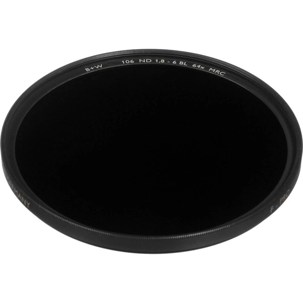 „B&W International“ filtrai, nespalvoto neutralaus tankio, 106-ND +6 diafragmos žingsniai, 77x0,75 mm