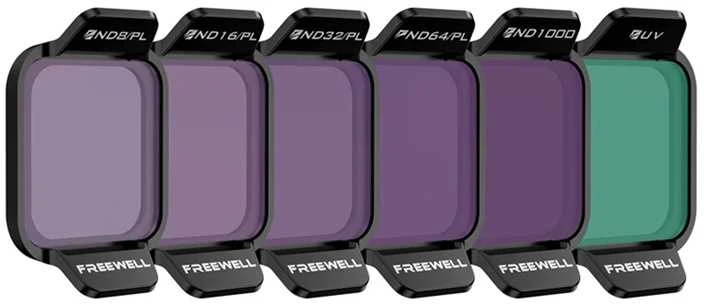 „Freewell Bright Day“ filtrų rinkinys, 6 vnt., skirtas „DJI Flip“