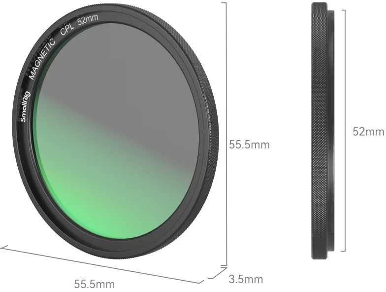 „SmallRig 4216 MagEase“ magnetinio CPL filtro rinkinys (52 mm)