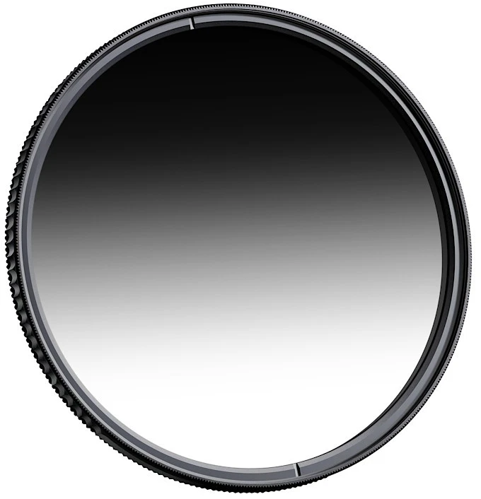Fotografijos Filtras - K&F Concept ND16 55 mm Graduotas Optinis Stiklo Filtras, Antirefleksinė Danga, Juodas