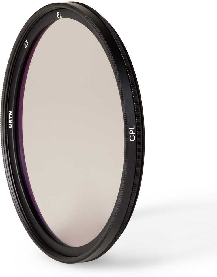 Filtras - Urth 43mm Apvalus Poliarizuojantis Objektyvo Filtras, 8 sluoksnių nano danga