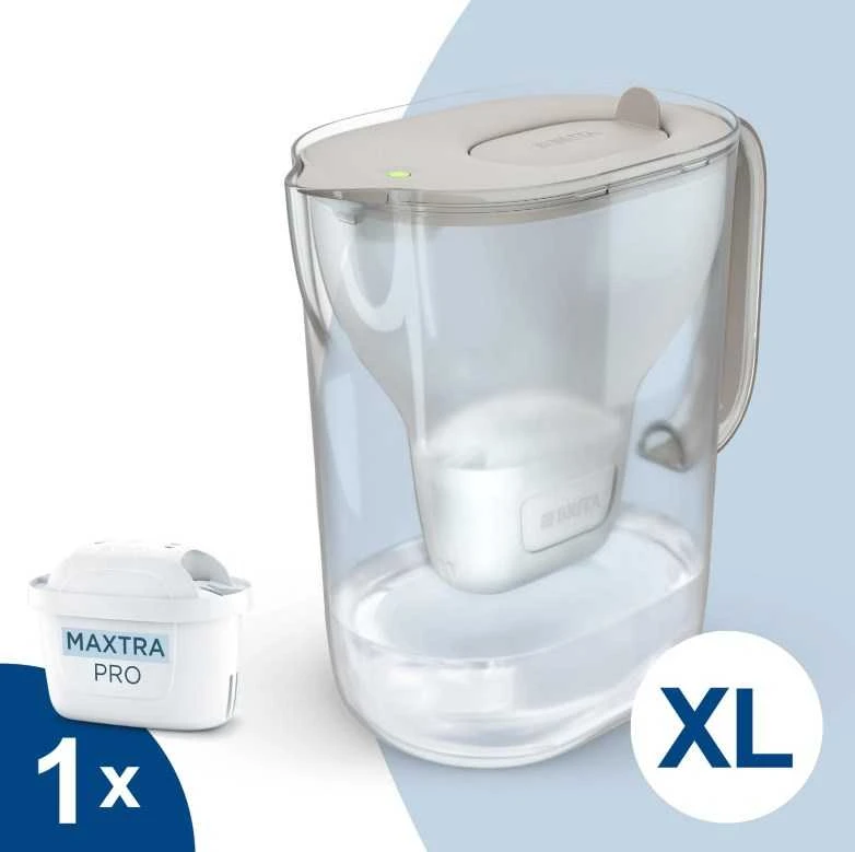 BRITA Style ESSENTIAL XL smėlio filtro ąsotis + MX Pro Pure Performance filtras