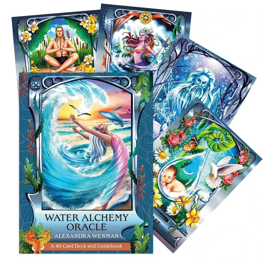 Vanduo Alchemy Oracle kortos Findhorn Press