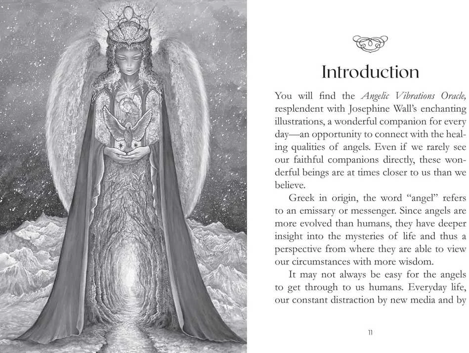 Findhorn Press Orakulo kortų rinkinys - Angelic Vibrations Oracle 50 Kortų Kaladė ir Instrukcijų Knyga