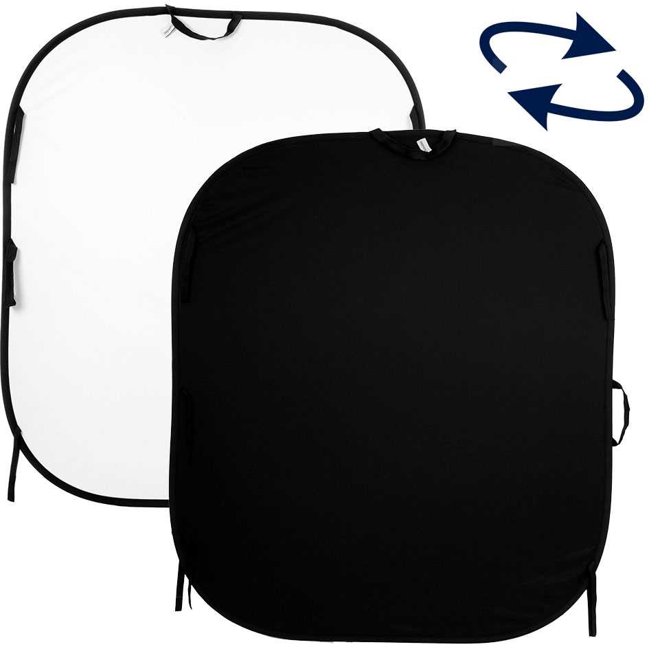 Fonas - Lastolite Tło Plain 1.5x1.8m Juodas/Baltas