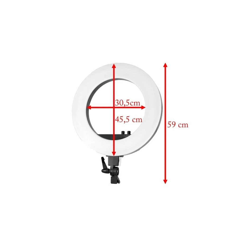 Formax Žiedinis šviestuvas LED 50W 3200-5500K su dėklu
