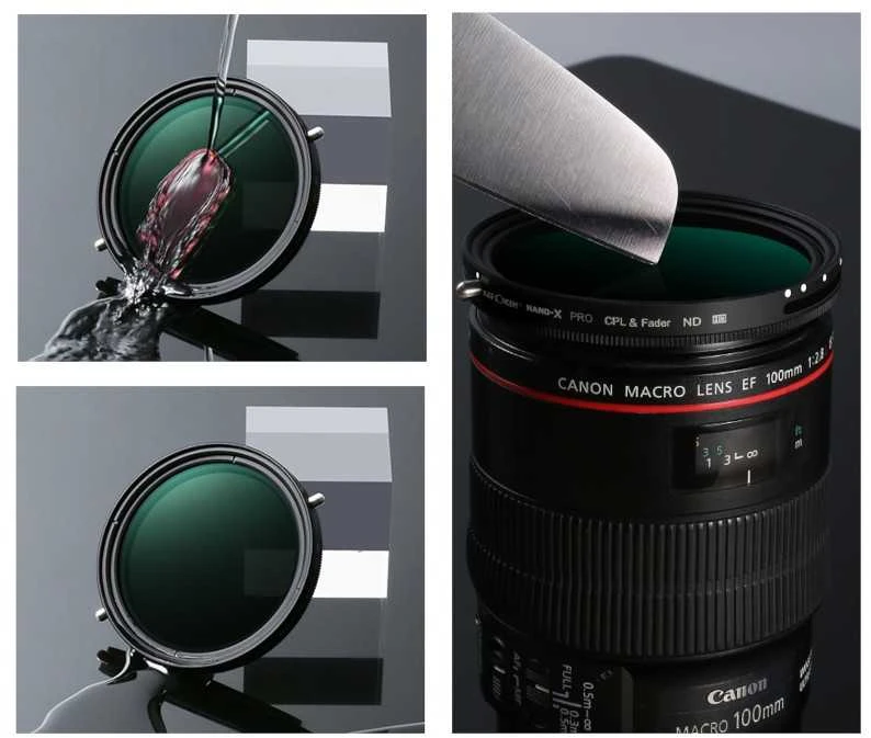 Fotografijos filtras - K&F Concept Nano-X 72mm 2-in-1 CPL + Kintamas ND2-ND32