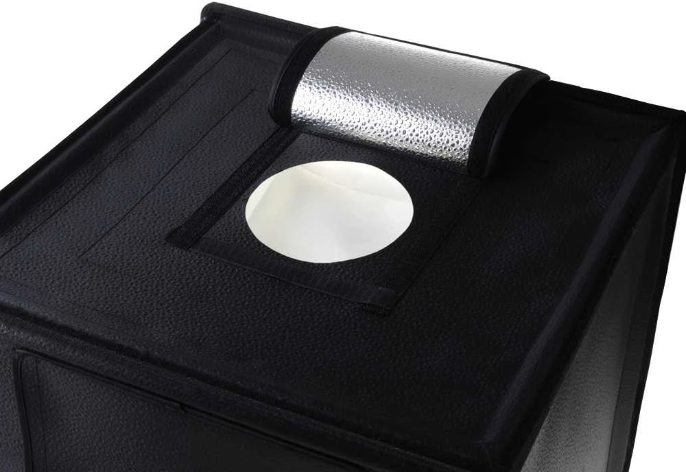 Fotografijos studija - Caruba Nešiojamas Photocube 50x50cm LED su Dimeriu Baltas