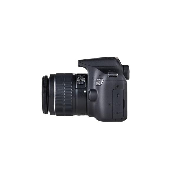 Canon EOS 2000D 18-55 III EU26 SLR fotoaparatų komplektas, megapikselis 24,1 MP, ISO 12800, Ekrano įstrižainė 3,0 ", Wi-Fi, vaizdo įrašymas, APS-C, Juodos spalvos