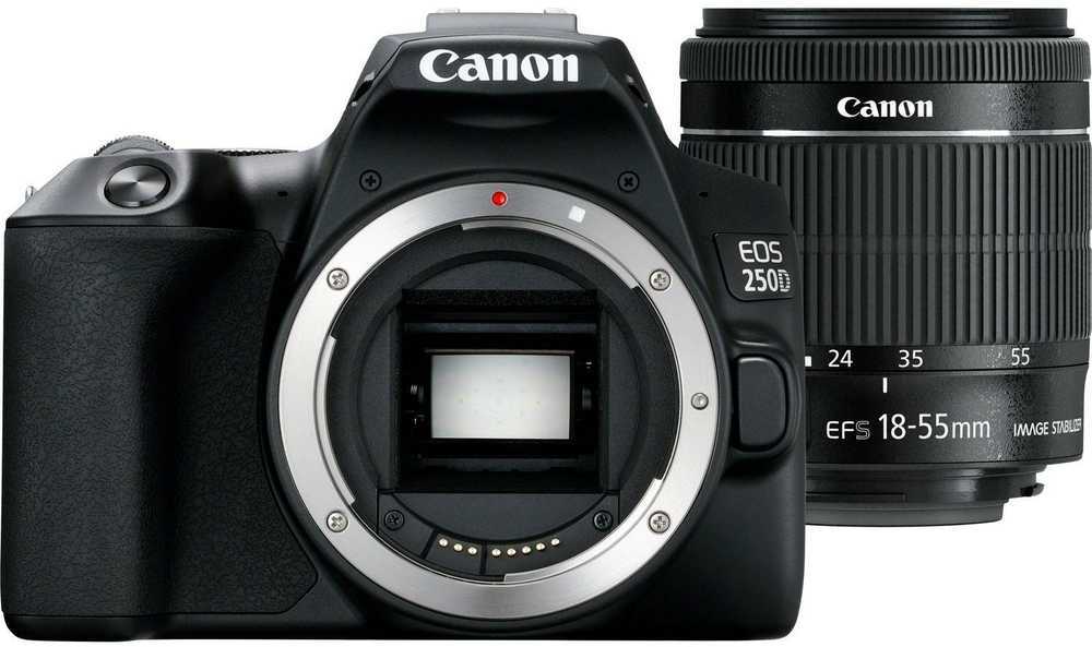 Fotoaparatas Canon EOS 250D + 18-55mm IS STM rinkinys, juodas