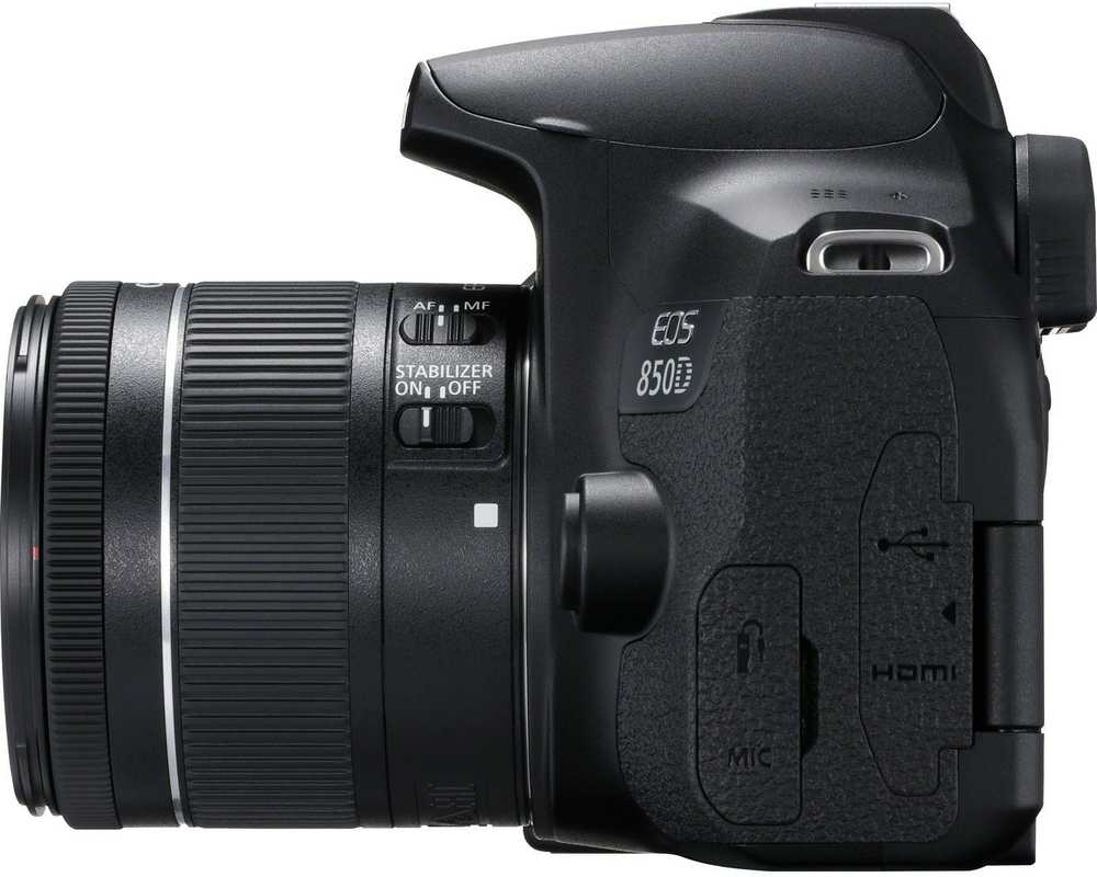 Canon EOS 850D SLR fotoaparato komplektas 24,1 MP CMOS 6000 x 4000 pikseliai Juoda