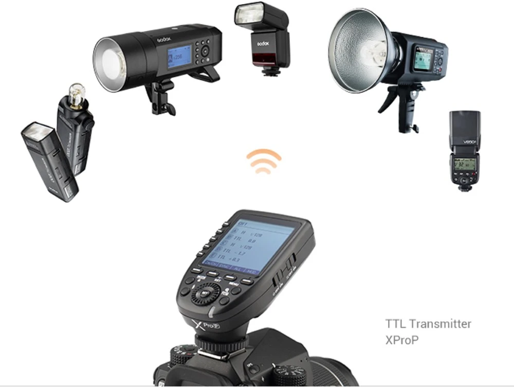 „Godox TT350P Speedlite“, skirta „Pentax“.