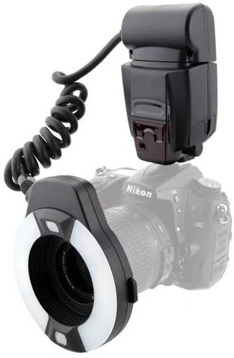 Meike MK-14EXT makro žiedinė blykstė Nikon