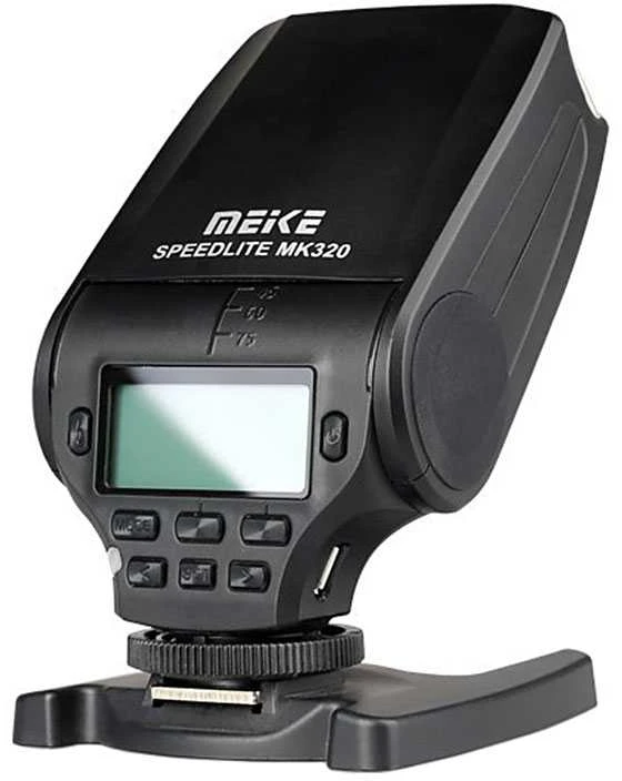 Fotoaparato blykstė - Meike MK320 TTL blykstė Nikon, gidų skaičius 32, LED šviesa