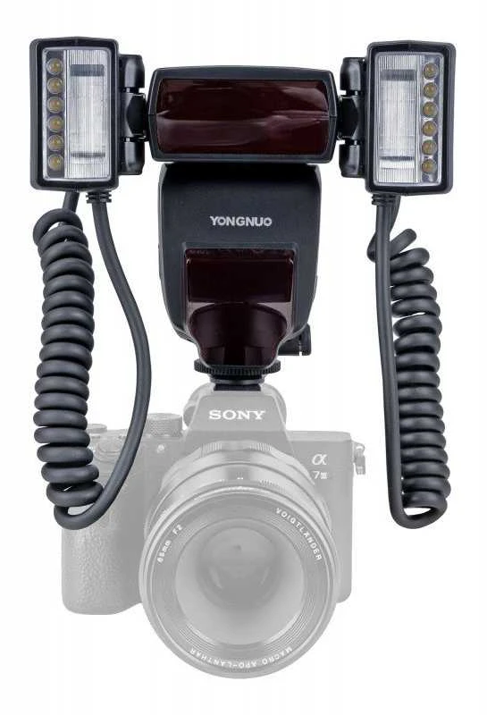 Fotoaparato Blykstė - Yongnuo YN24EX Makro Blykstė TTL Rankinis 8 Lygio Galingumo Reguliavimas