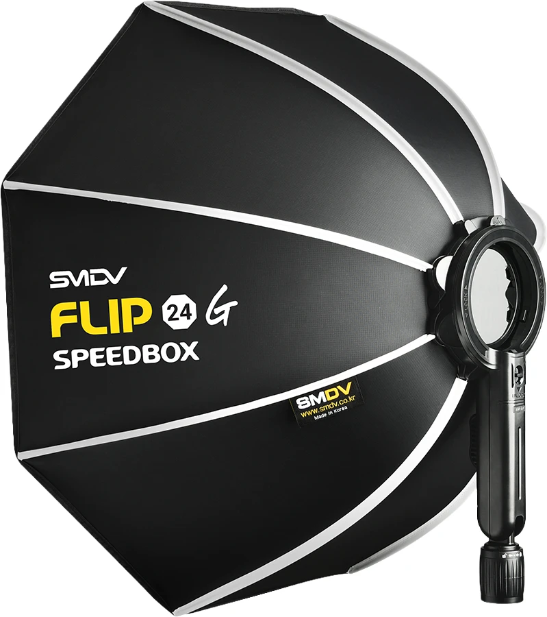 Fotoaparato blykstės softbokso adapterių rinkinys - SMDV Speedbox Flip 24 C 55 cm adapterių rinkinys
