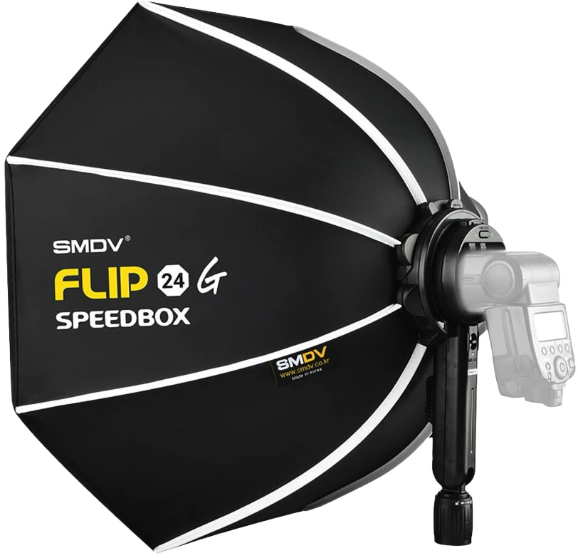 Fotoaparato blykstės softbokso adapterių rinkinys - SMDV Speedbox Flip 24 C 55 cm adapterių rinkinys