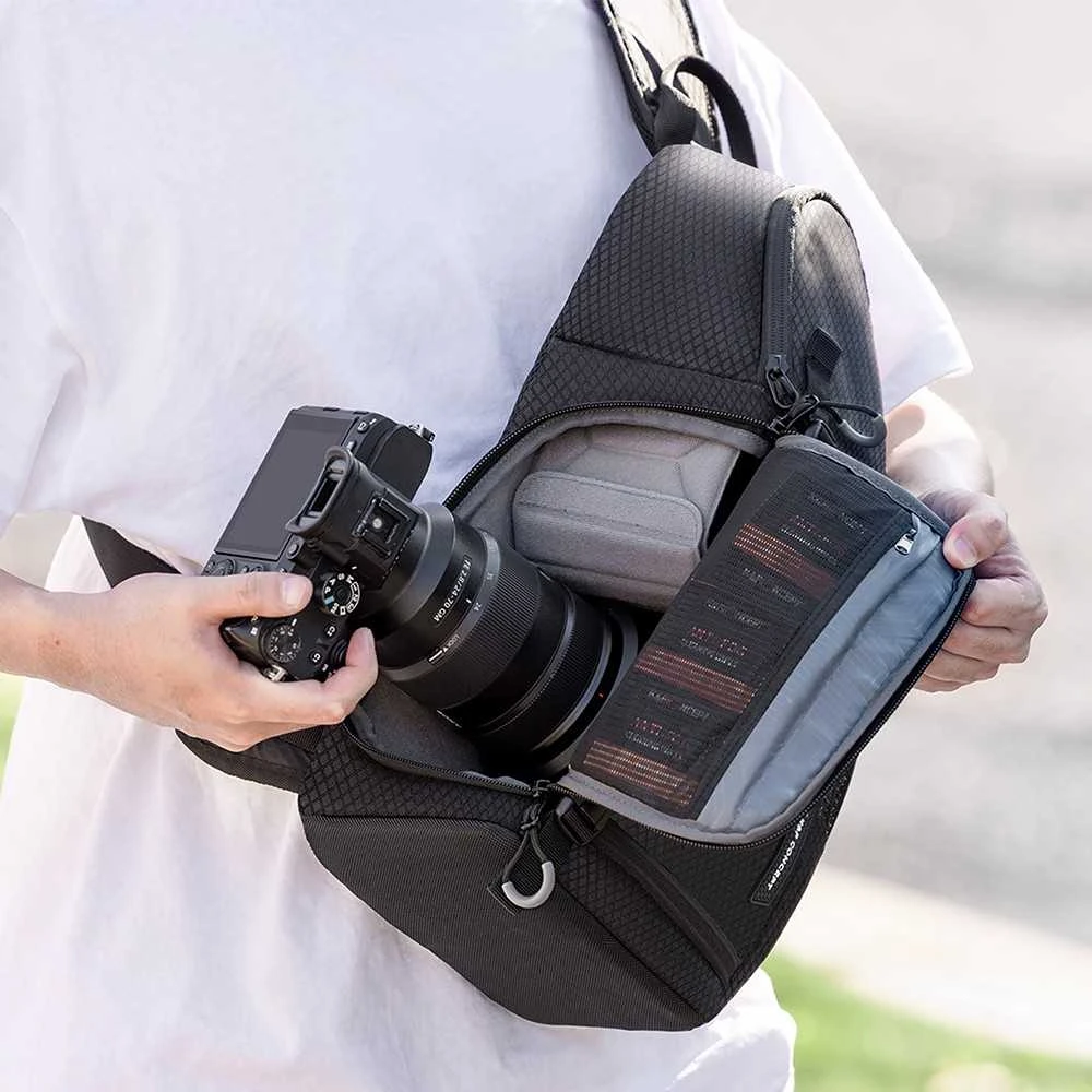 Fotoaparato Dėklas - K&F Concept Beta Messenger 10L Dviejų Skyrių Nailono Atsparus Orui