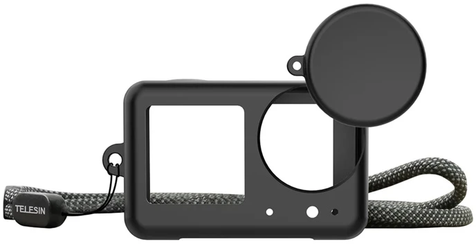 Telesin Dėklas + Dirželis + Dangtelis, skirtas DJI Osmo Action 5 Pro / 4 / 3 / S6-ptc-011-tdj