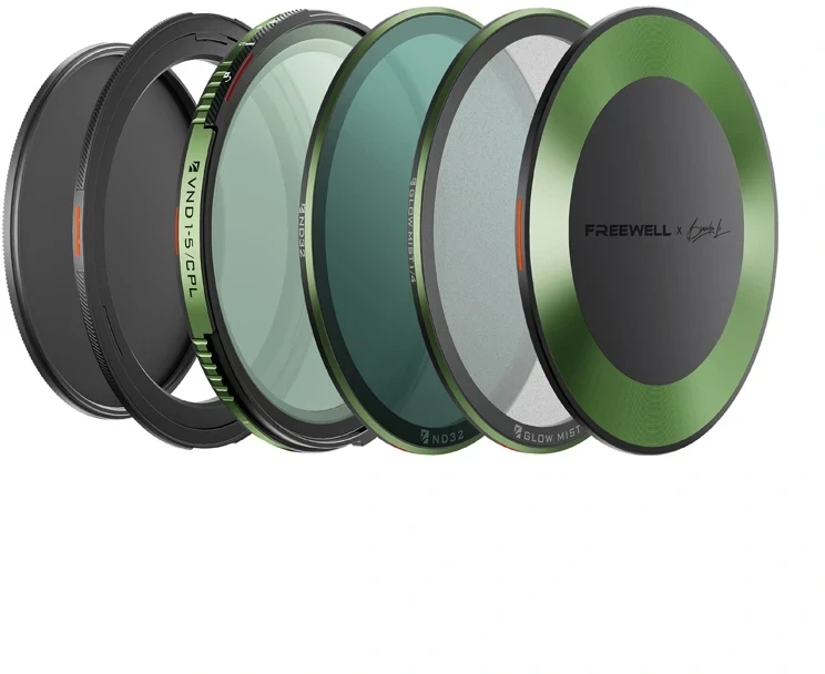 Kintamo tankio ND/CPL filtro komplektas Freewell Brandon Li 77mm