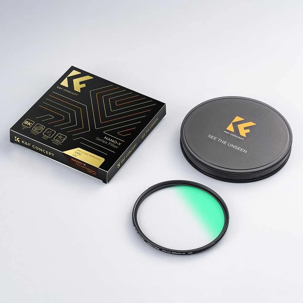 Fotografijos filtras - K&F Concept MRC UV Nano-X 62mm Daugiasluoksnė Danga