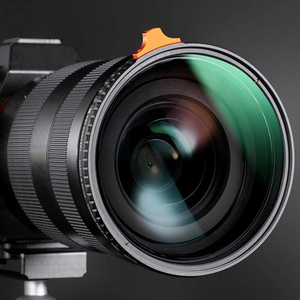 Fotografijos filtras - K&F Concept Nano-X ND2-ND32 58mm Reguliuojamas ND Filtras