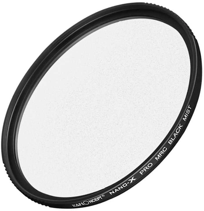 Fotografijos filtras - K&F Concept Nano-X Juodas Mist 1/4 Diffusion 49mm