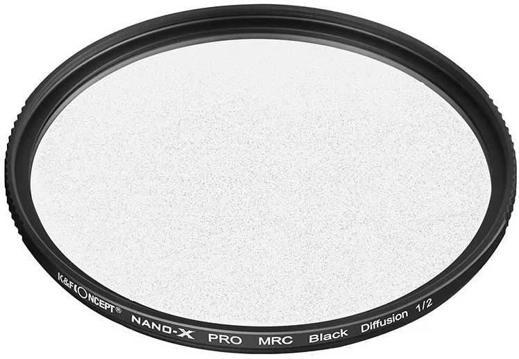 Fotografijos filtras - K&F Concept Nano-X Juodas Mist 1/2 52mm