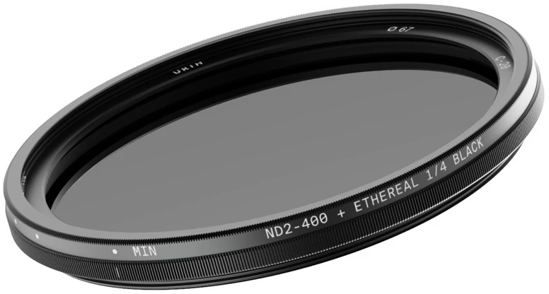 Fotoaparato filtras - Urth 95 mm kintamas ND2–ND400 + ¼ Juodas Mist filtras Plus+