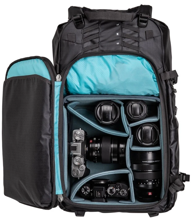 Fotoaparato kuprinė - Shimoda Action X30 Atsparus Orui Dizainas Juoda