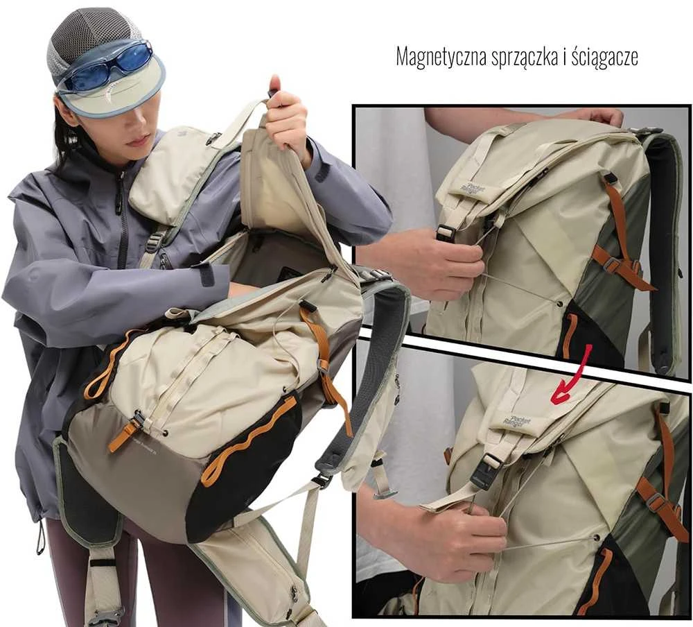 Fotoaparato Kuprinė - VSGO V-PR01D Ranger 35L Atspari Vandeniui, 16" Nešiojamo Kompiuterio Skyrius