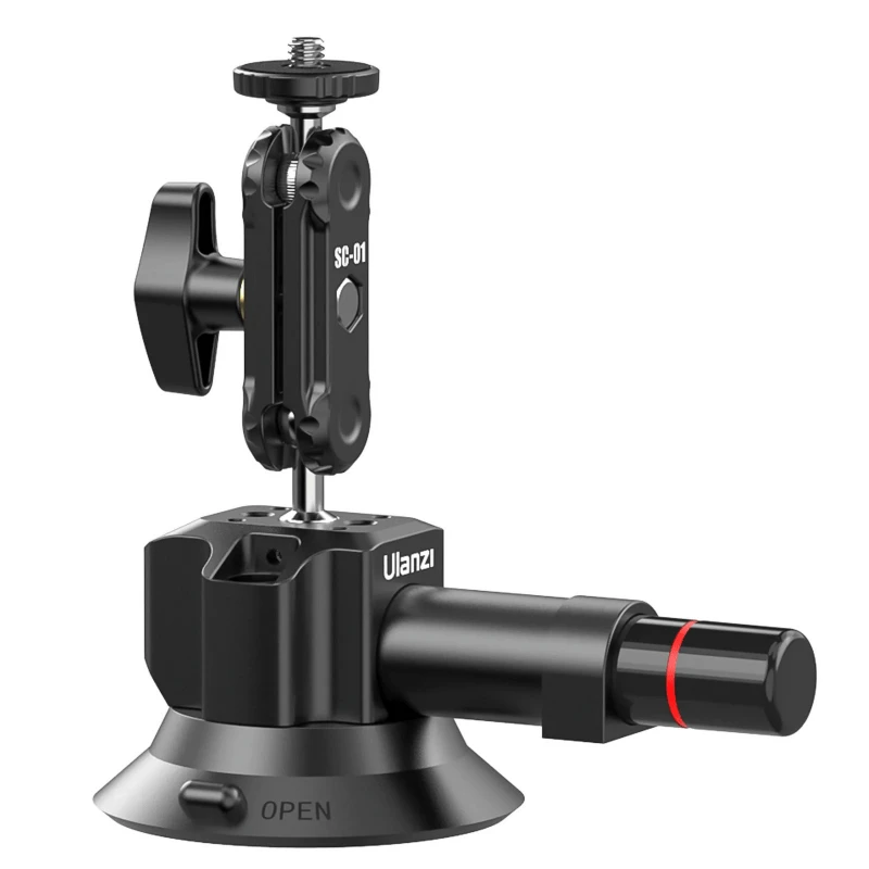 Adapteris - ULANZI SC-01 3" Aliuminio Guma su Magiška Ranka ir Telefono Laikikliu