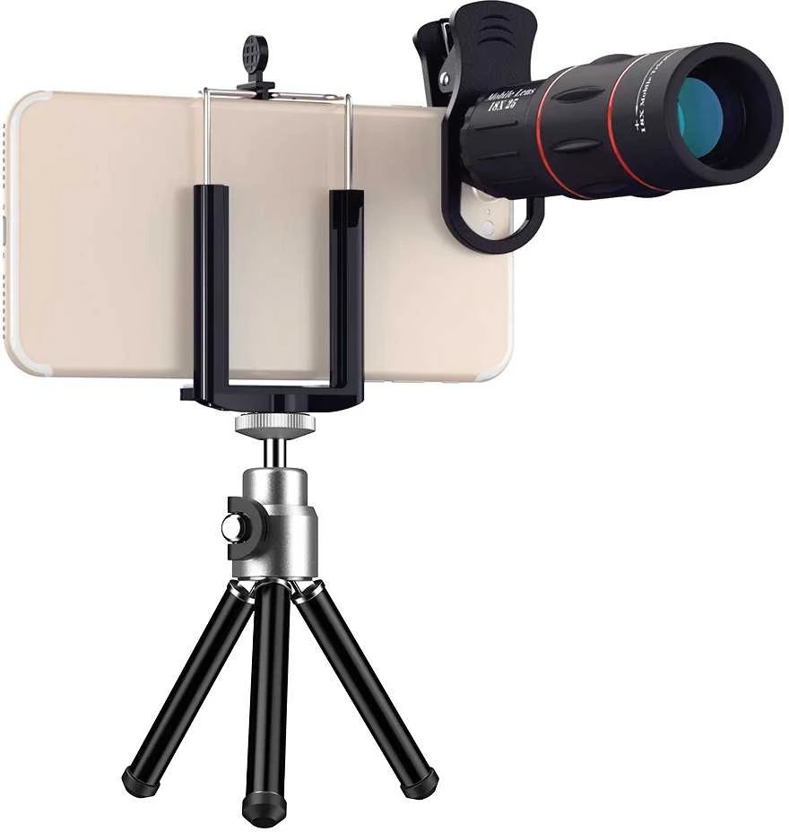 Fotoaparato Objektyvas - Apexel APL-T18XZJ 18x Telefoto Objektyvas išmaniesiems telefonams su trikojų