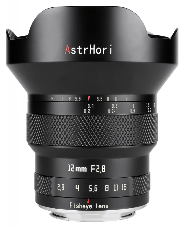 Fotoaparato objektyvas - AstrHori MF 12mm f/2.8 Fisheye objektyvas Sony E