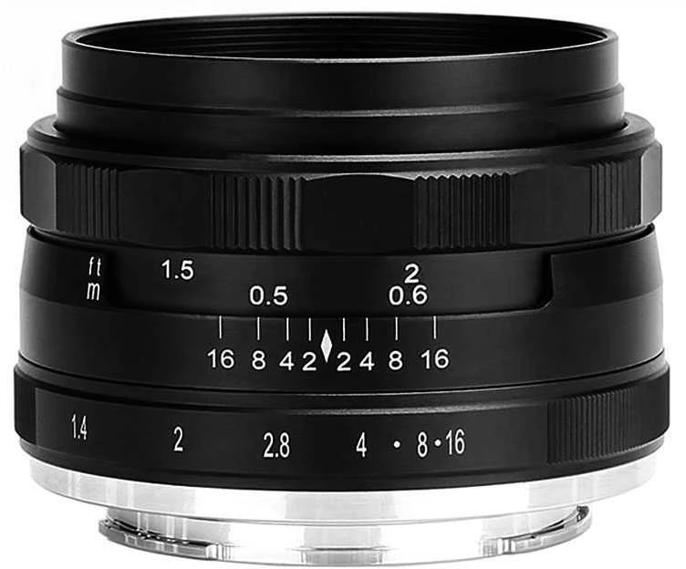 Fotoaparato objektyvas - Meike MK 35mm F1.4 MF Sony E Mount, f/1.4, rankinis fokusavimas, metalinis korpusas