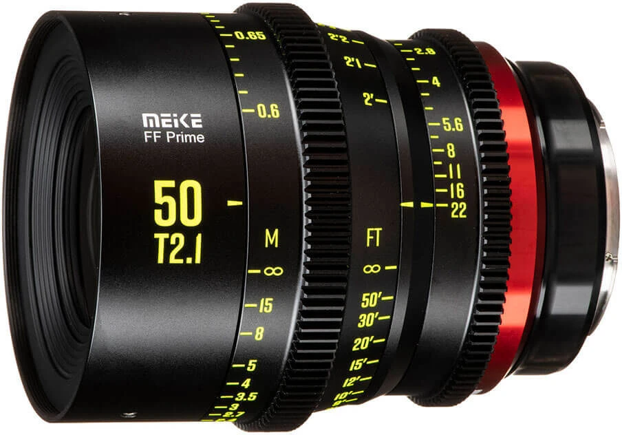 Fotoaparato objektyvas - Meike MK 50 mm T2.1 Canon RF jungtis FF