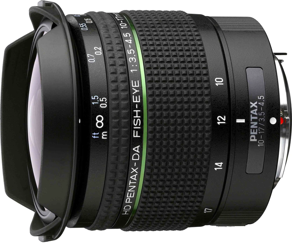 Fotoaparato objektyvas - Pentax HD DA Fisheye 10–17 mm f/3.5–4.5 ED objektyvas