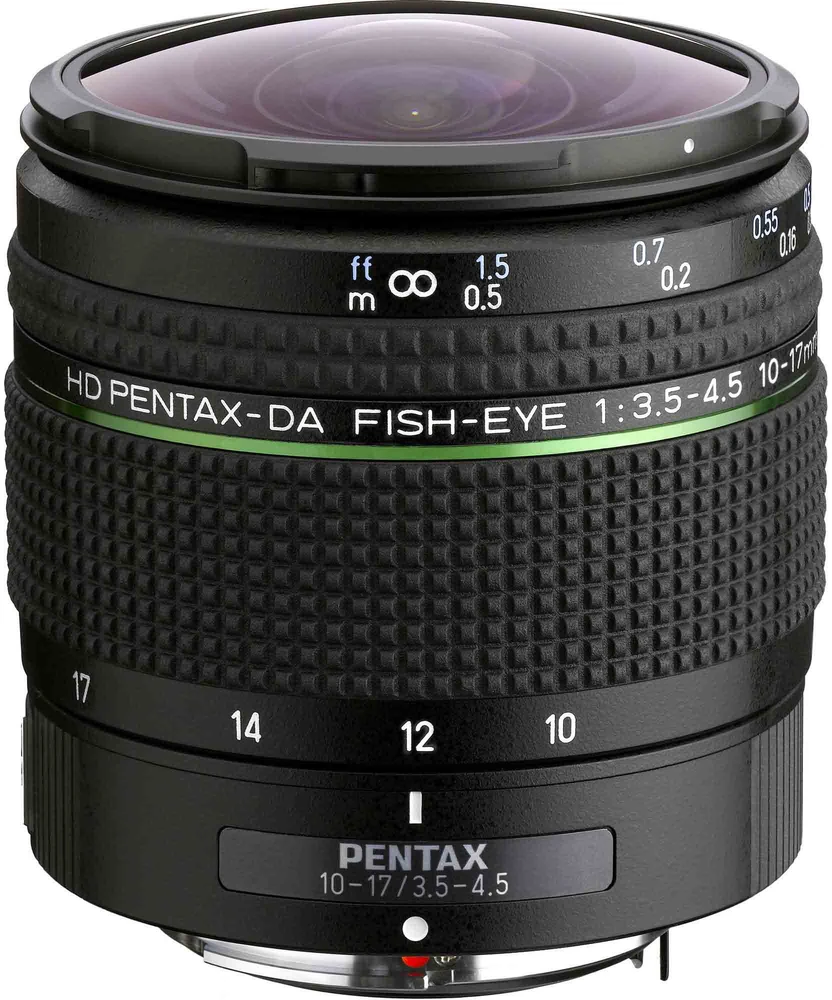 Fotoaparato objektyvas - Pentax HD DA Fisheye 10–17 mm f/3.5–4.5 ED objektyvas