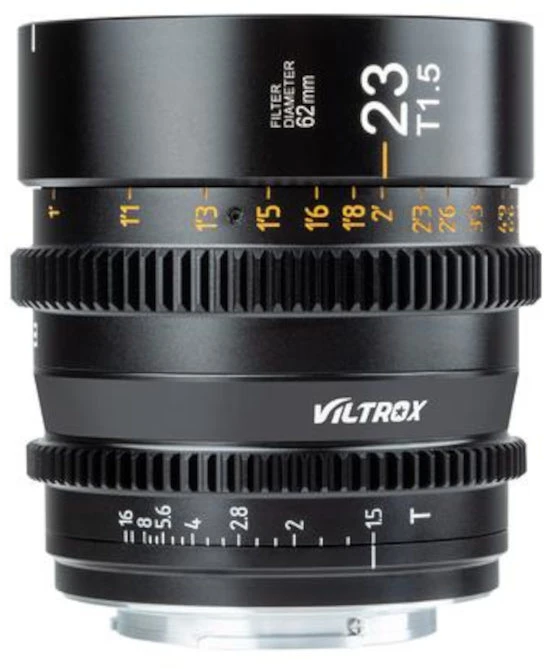 Fotoaparato objektyvas - Viltrox 23 mm T1.5 kino objektyvas Sony E jungčiai
