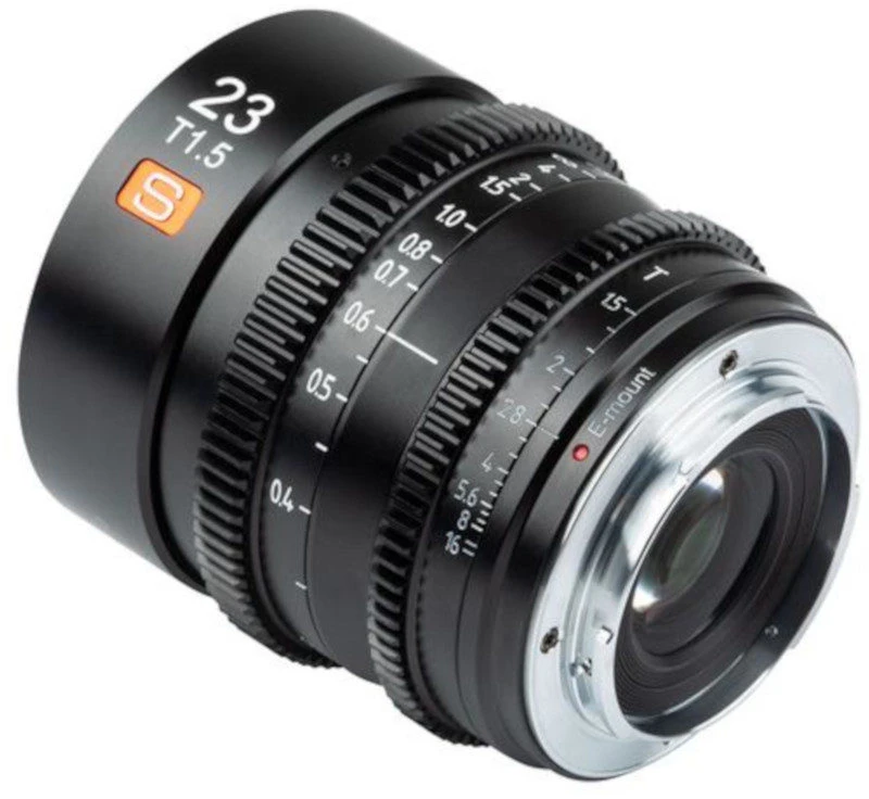 Fotoaparato objektyvas - Viltrox 23 mm T1.5 kino objektyvas Sony E jungčiai