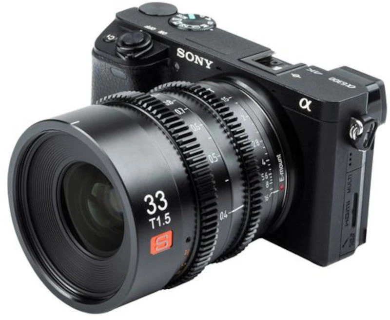 Fotoaparato objektyvas - Viltrox 33 mm T1.5 kino objektyvas Sony E jungčiai