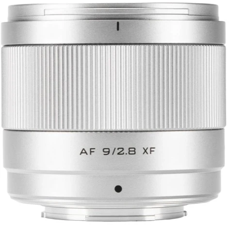 Fotoaparato objektyvas - Viltrox AF 9 mm F/2.8 Air X Mount sidabrinis