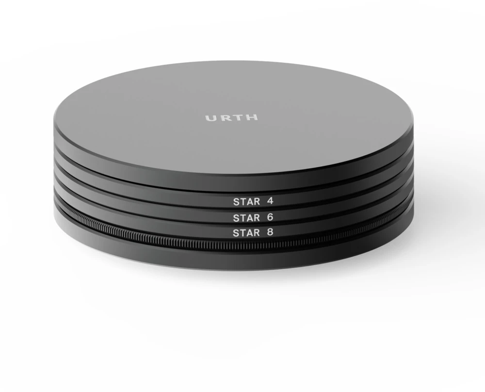 Fotoaparato objektyvo filtras - Urth 52 mm magnetinių „Stellar“ filtrų rinkinys „Plus+“ su 4, 6 ir 8 taškų efektais