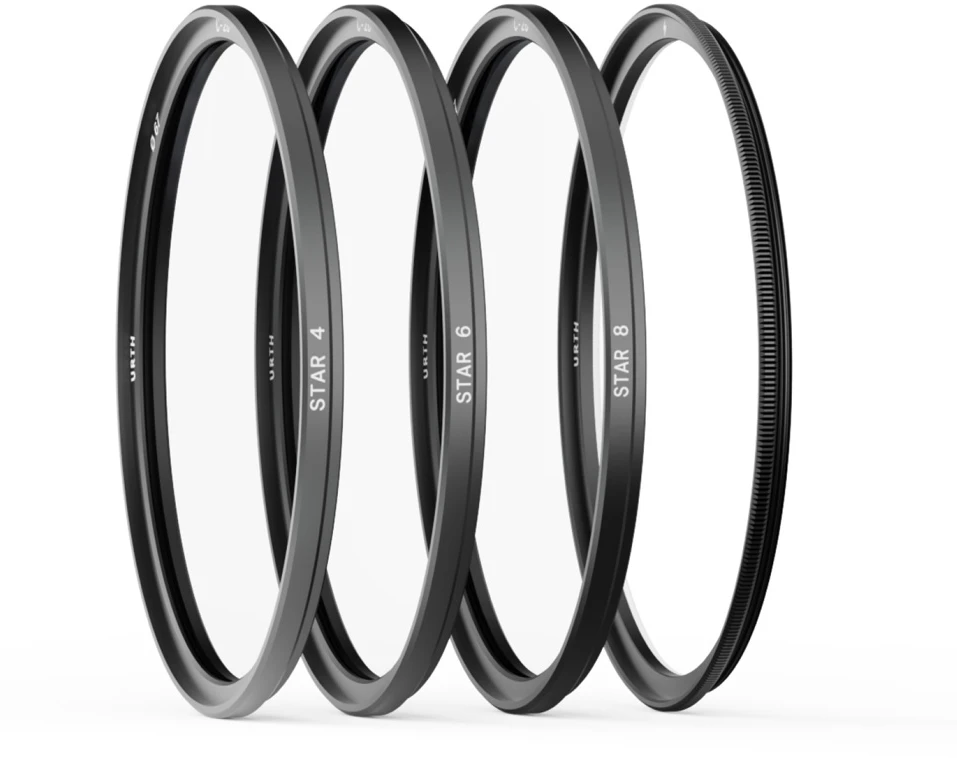 Fotoaparato objektyvo filtras - Urth 52 mm magnetinių „Stellar“ filtrų rinkinys „Plus+“ su 4, 6 ir 8 taškų efektais
