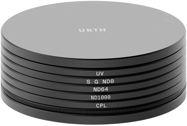 Fotoaparato objektyvo filtras - Urth 62 mm magnetinių kraštovaizdžio filtrų rinkinys Plus+ (UV, CPL, SGND8, ND64, ND1000)
