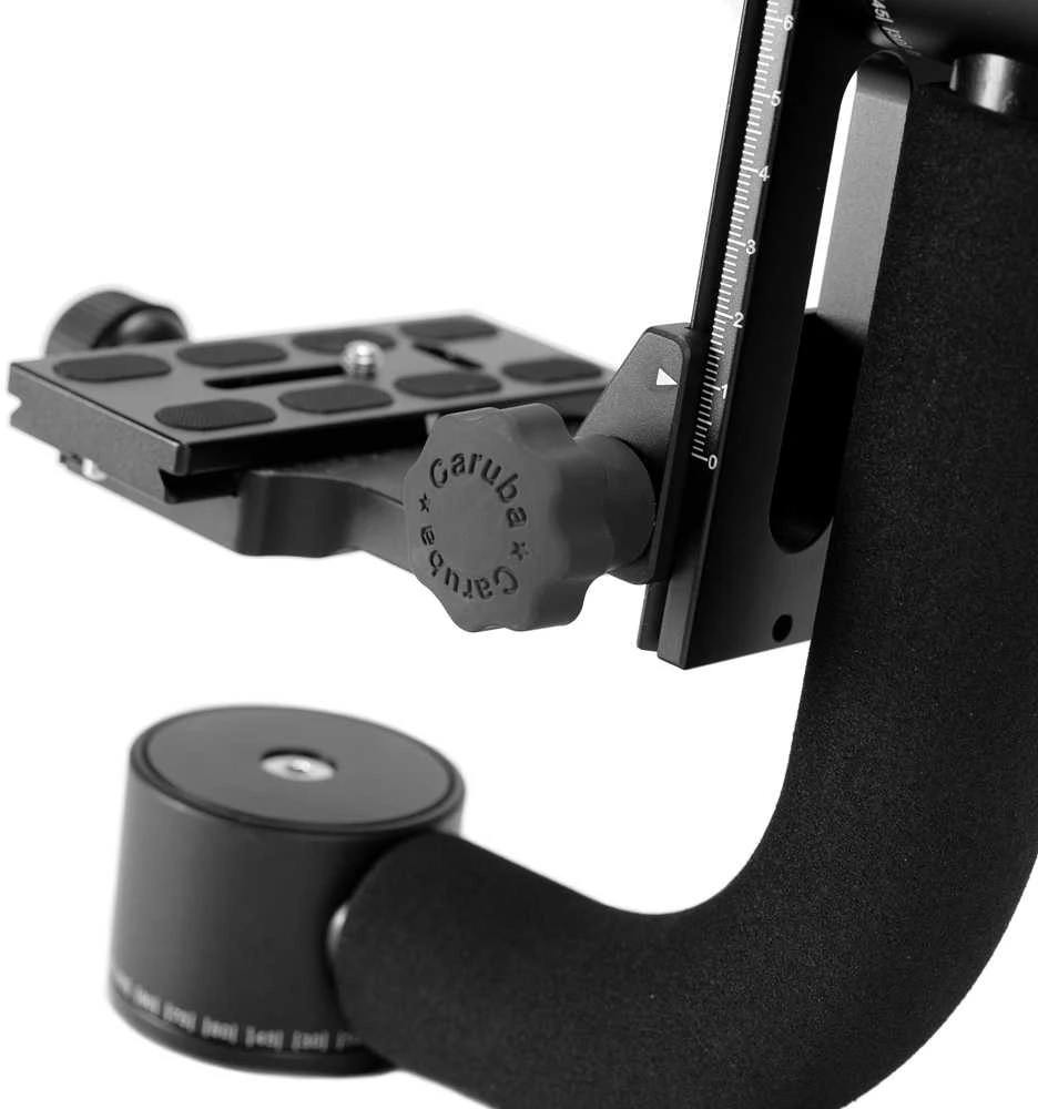 Fotoaparato priedas - Caruba Swinghead CSH 1 CNC aliuminio stabilizatorius juodas
