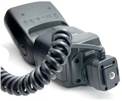 Fotoaparato priedas - JJC FC E3 Off Camera Shoe Cord (Canon OC E3, 90cm, E-TTL)