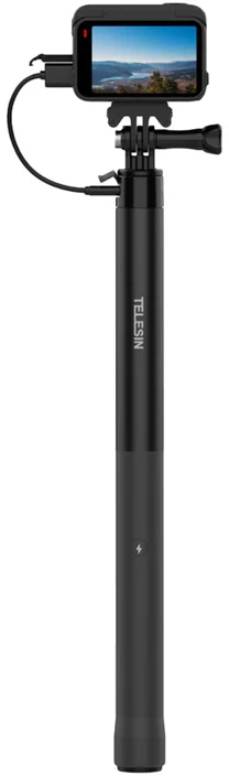 Selfie-stick su powerbankiem Telesin dla kamer sportowych / smartphone S1-CSS-05