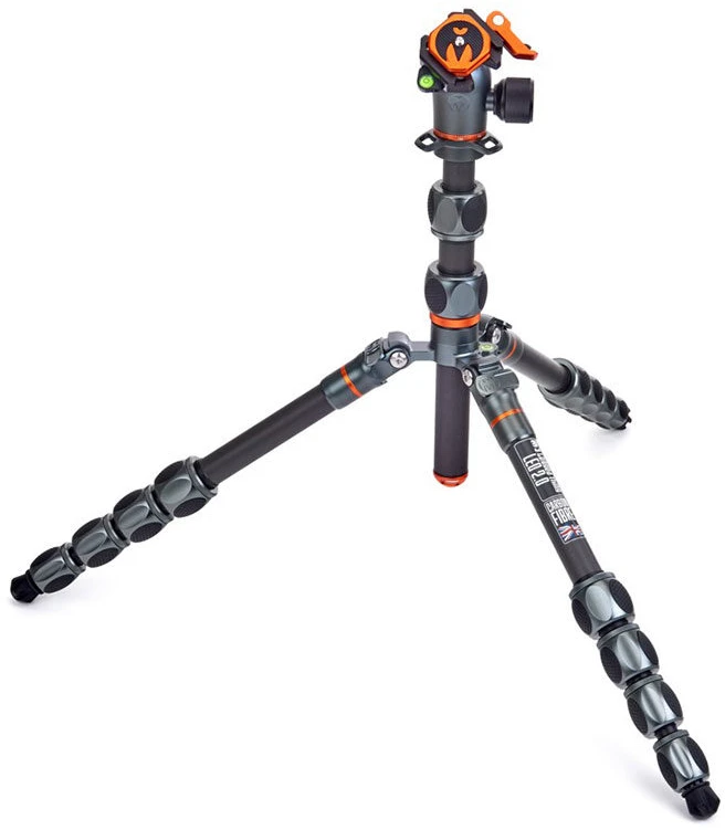 Fotoaparato trikojis - 3 Legged Thing Pro 2.0 Leo Carbon & AirHed Pro LV pilkas